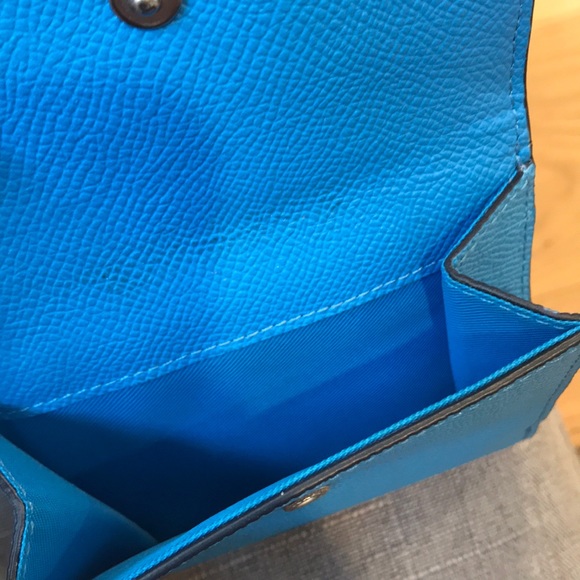 Royal blue coach wallet- gold emblem - Picture 6 of 7